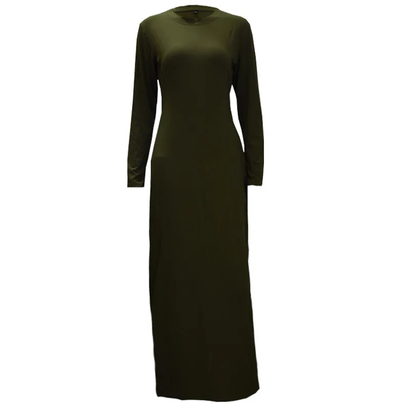 Женское длинное Хлопковое платье Кафтан Abayas мусульманский хиджаб одежда для