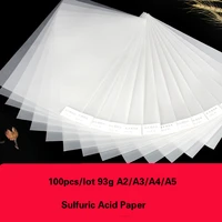 100 sheets 93g a2a3a4a5 transfer paper sulfuric acid paper tracing papel calligraphy linyi sketch drawing diy painting paper