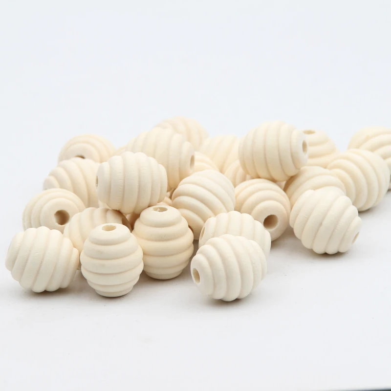 50 шт. деревянные бусины необработанные натуральные яйца в полоску стиль Diy соски