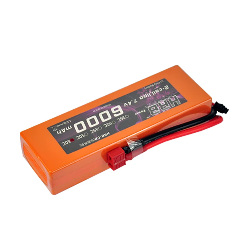 HRB RC Lipo 2S TRX4 батарея 7 4 V 6000mAh 60C Orange жесткий чехол Max 120C Bateria 1/10 автомобиль Лодка