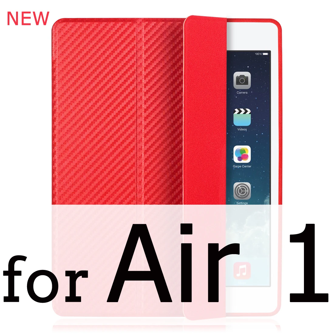 Cool Red for Air 1 Для iPad Air 2 Air 1 чехол 9,7 Funda силиконовый мягкий задний из искусственной кожи умный чехол для iPad 6го поколения Чехол 10," - Цвет: Cool Red for Air 1