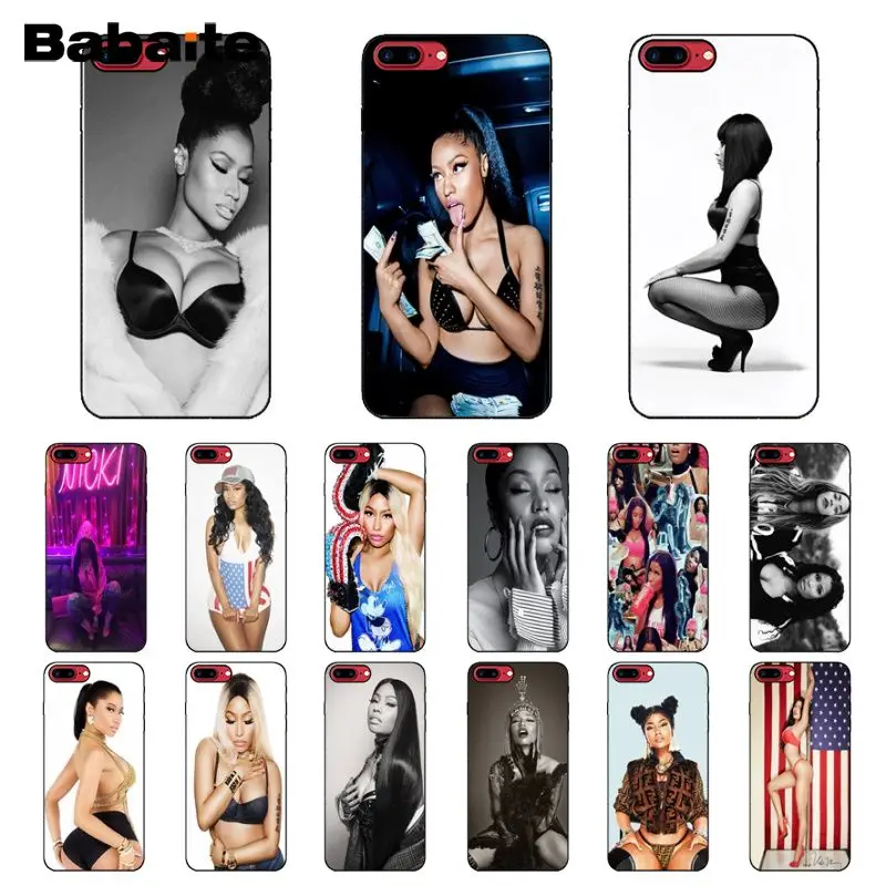 Babaite Nicki Minaj черный ТПУ Мягкий силиконовый чехол для телефона iPhone 8 7 6 6S Plus 5 5S SE XR X XS