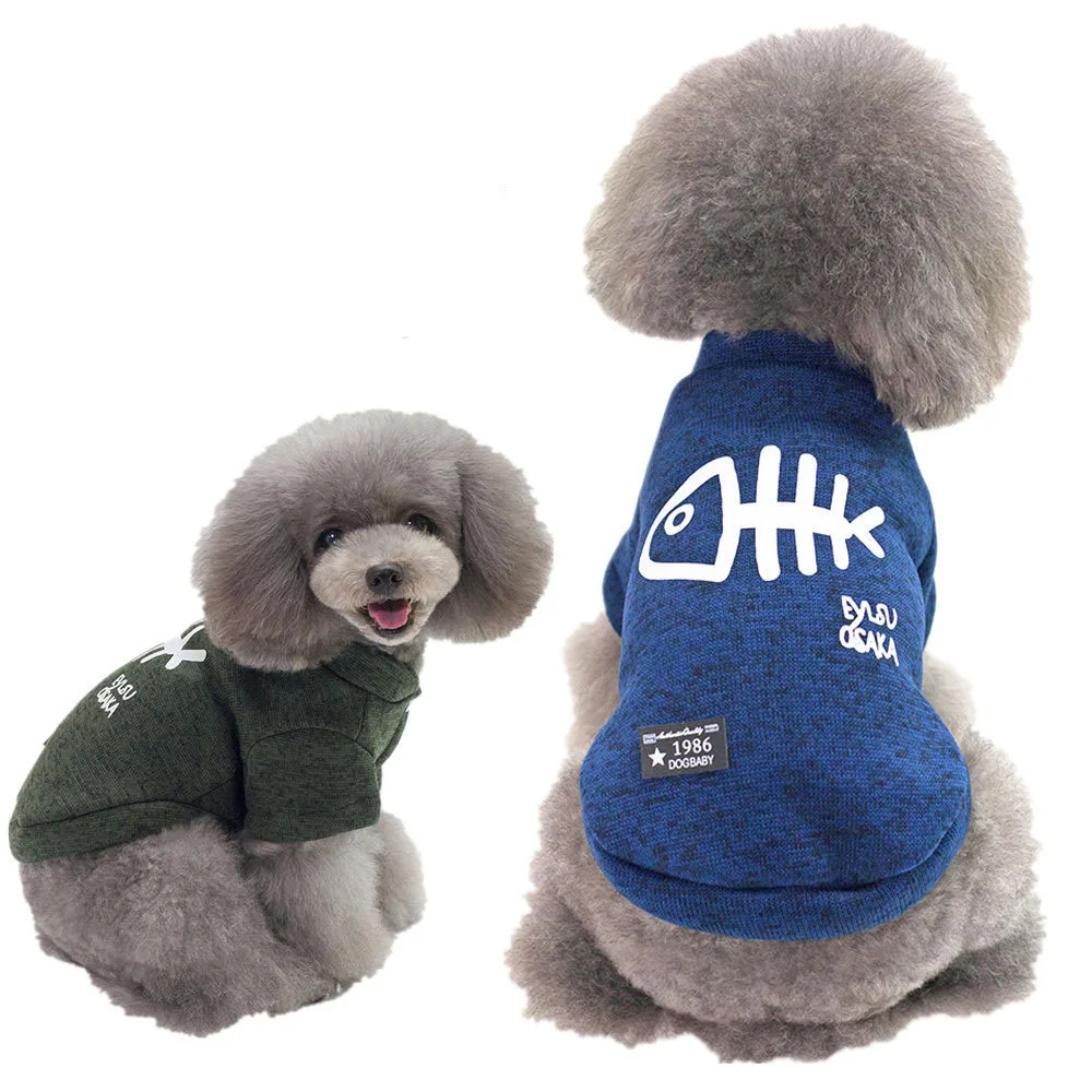 

Pet Clothes Cotton Pure Color Dog Winter Clothes Dog Cat Coat