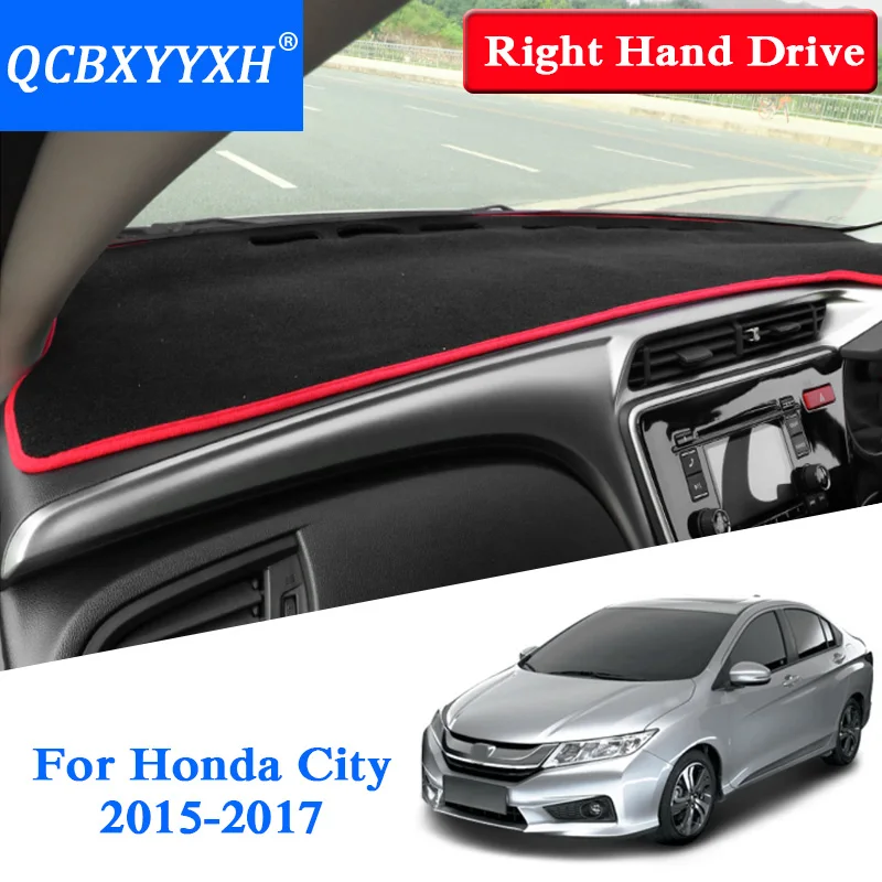 QCBXYYXH для Honda City 2015 2017 коврик приборной панели с правым приводом Защитная