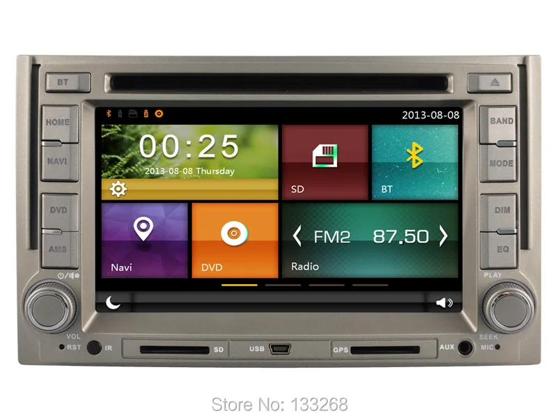 Автомобильный DVD-плеер Cartouch(R) для HYUNDAI SANTA FE (2008 -2011) GPS-навигация с Bluetooth радио ATV iPod +