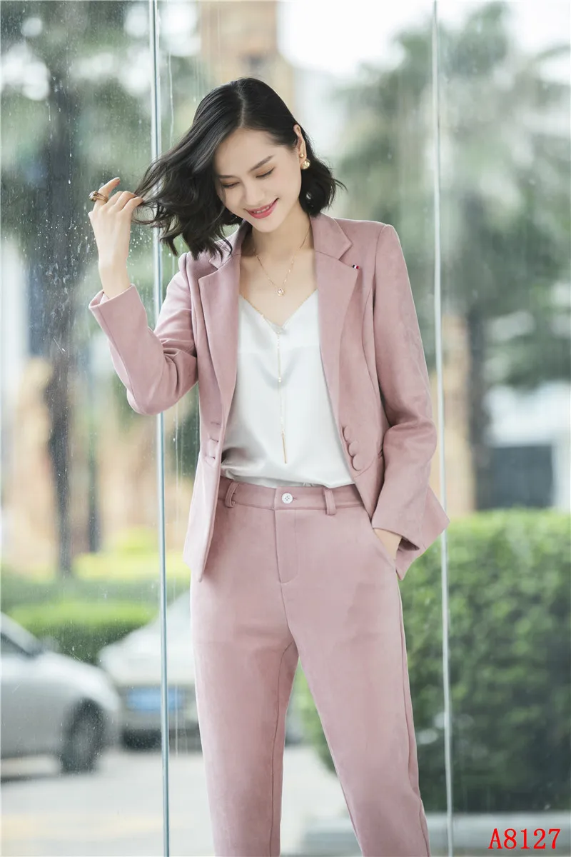 2018 новые модные розовые дизайнерские костюмы со штанами и куртками