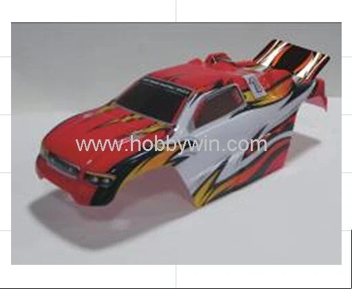 HBX часть 16305 Truggy Body (красный) + наклейки для 1/16 RC модель багги Грузовик 16882|Детали и