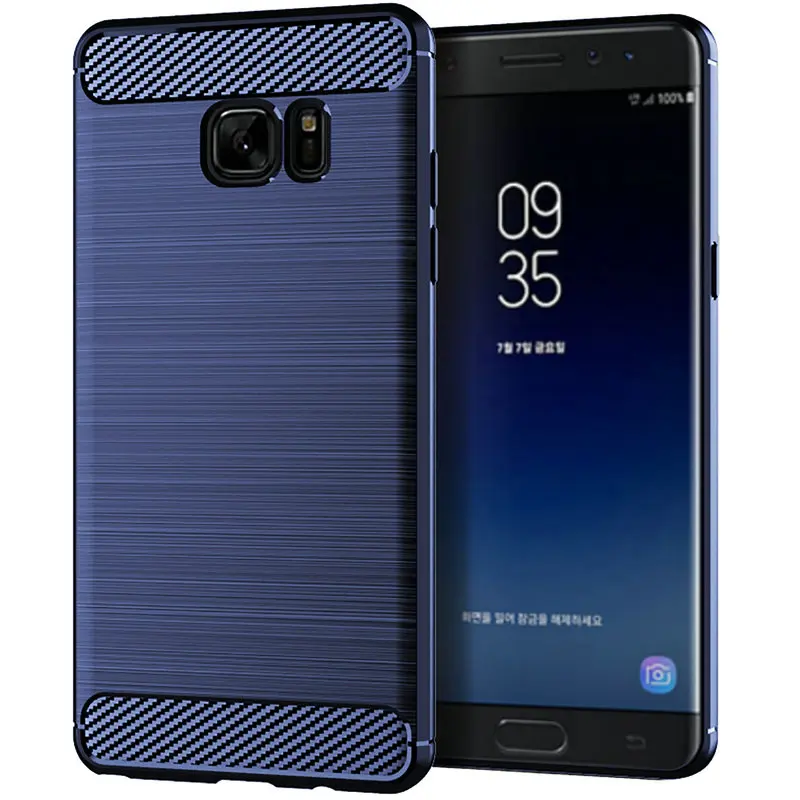 Для samsung Galaxy Note fe вентилятор Edition чехол Силиконовый прочный панцири углерода
