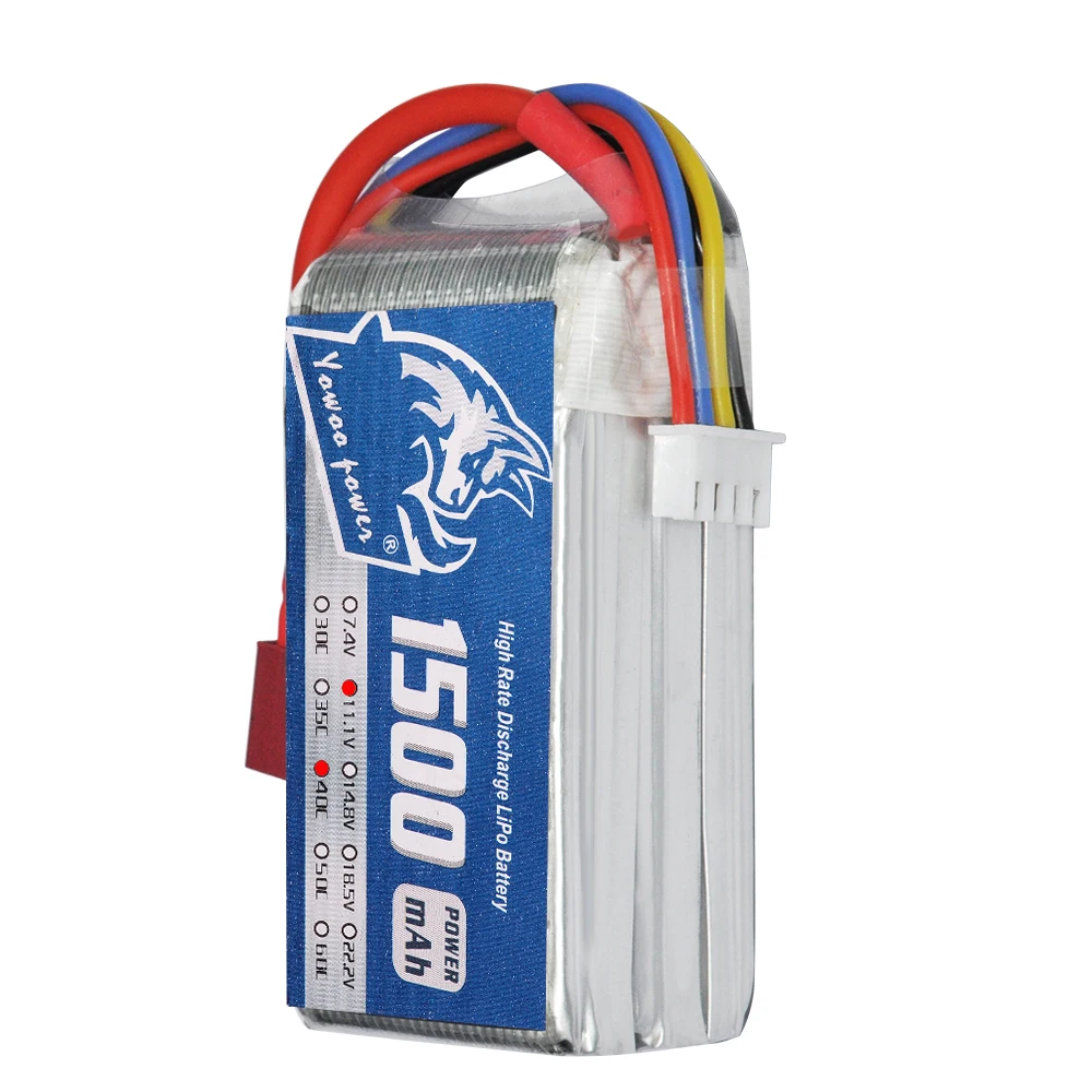 Аккумуляторная батарея YOWOO Power 7 4 В 11 1 14 8 в 18 5 22 2 1500 мАч 40C 60C 2S 3S 4S 6S Lipo для