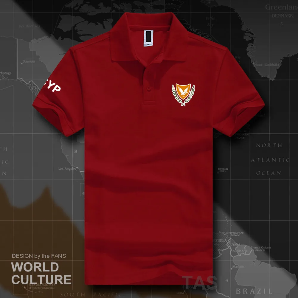 Republic of Cyprus CYP polo shirts men short sleeve white brands printed for country 2018 cotton nation emblem new fashion | Мужская