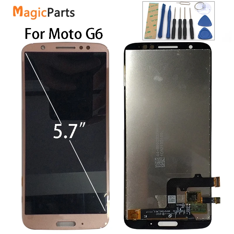 Для Motorola Moto G6 ЖК дисплей Дисплей Сенсорный экран XT1925 сборки Замена 100%