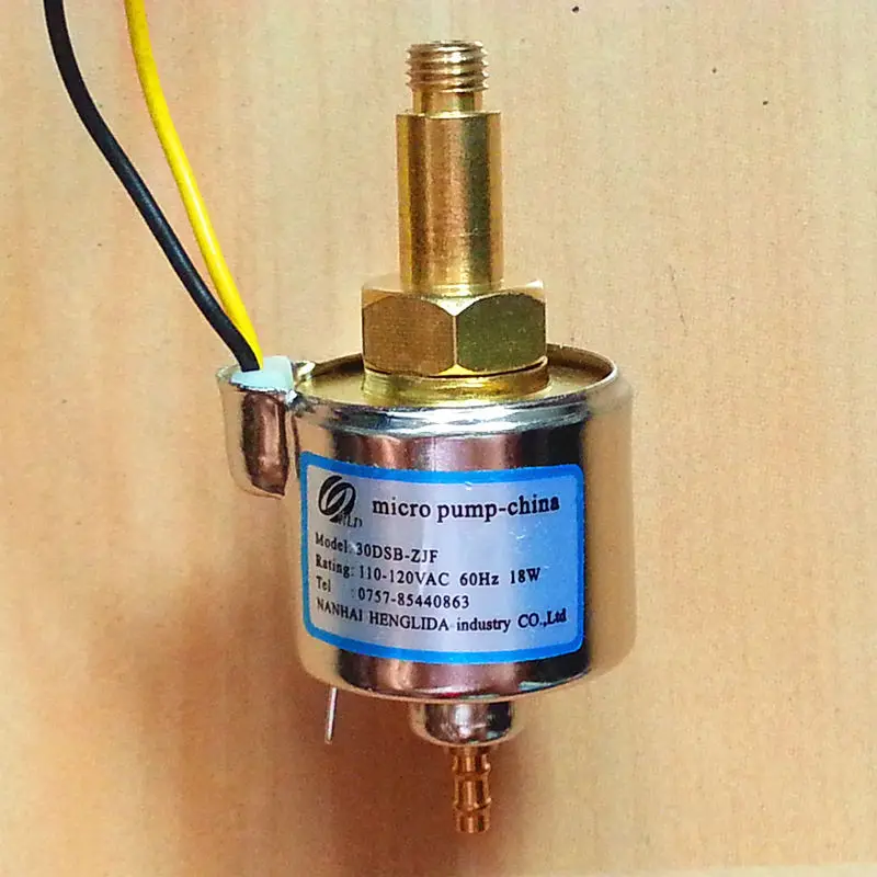Микро-электромагнитный насос Модель 30DCB-ZJF напряжение 110-120vac-60hz-мощность 18 Вт |