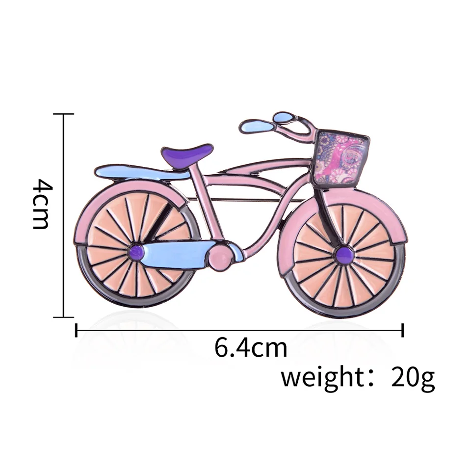 Эмалированные велосипедные броши и булавки модные ювелирные изделия брошь из