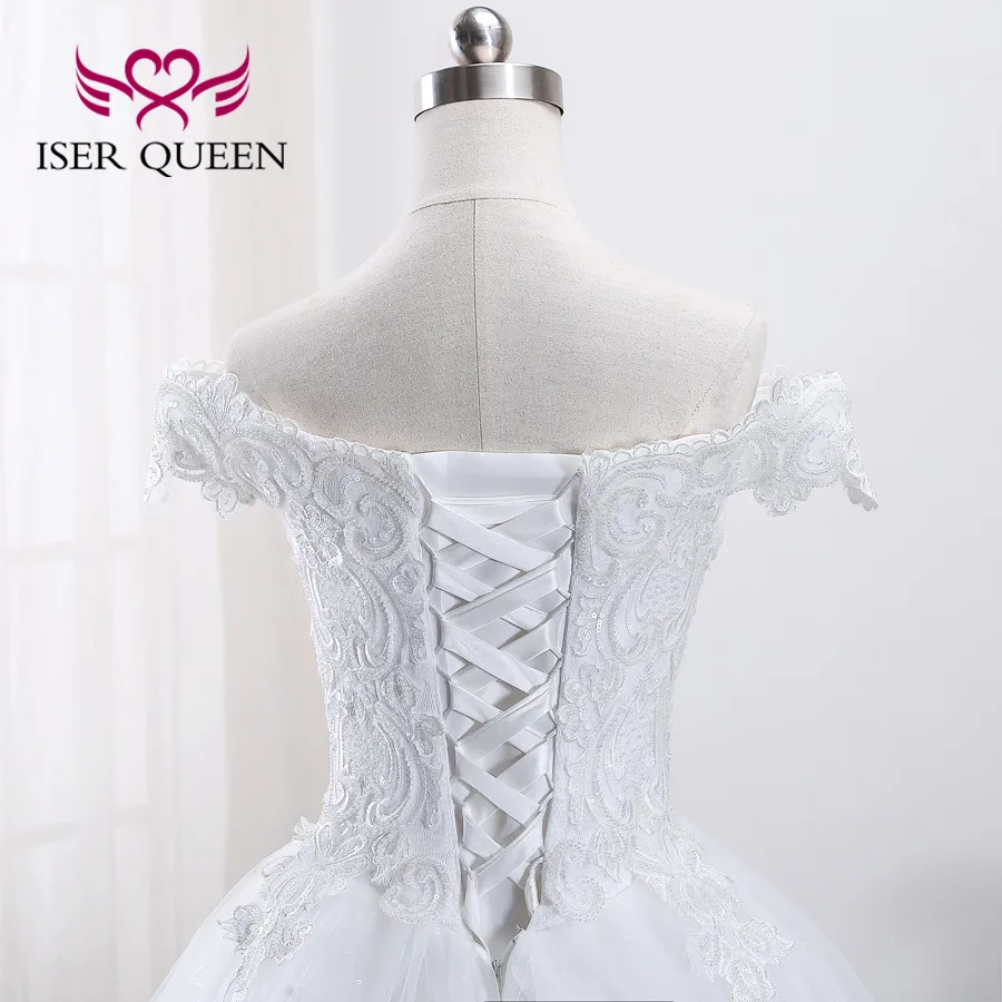 Малый Жемчуг кружевной вышивкой бисером свадебное платье 2019 Новое Бальное