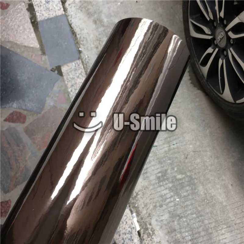 Хромированная черная зеркальная виниловая оберточная Наклейка Лист пузырьковый