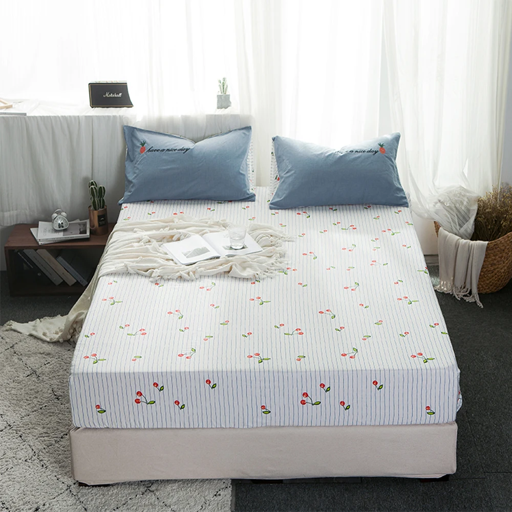 2018 синий серый Фламинго кактус постельное белье мыть хлопок Твин Королева Король