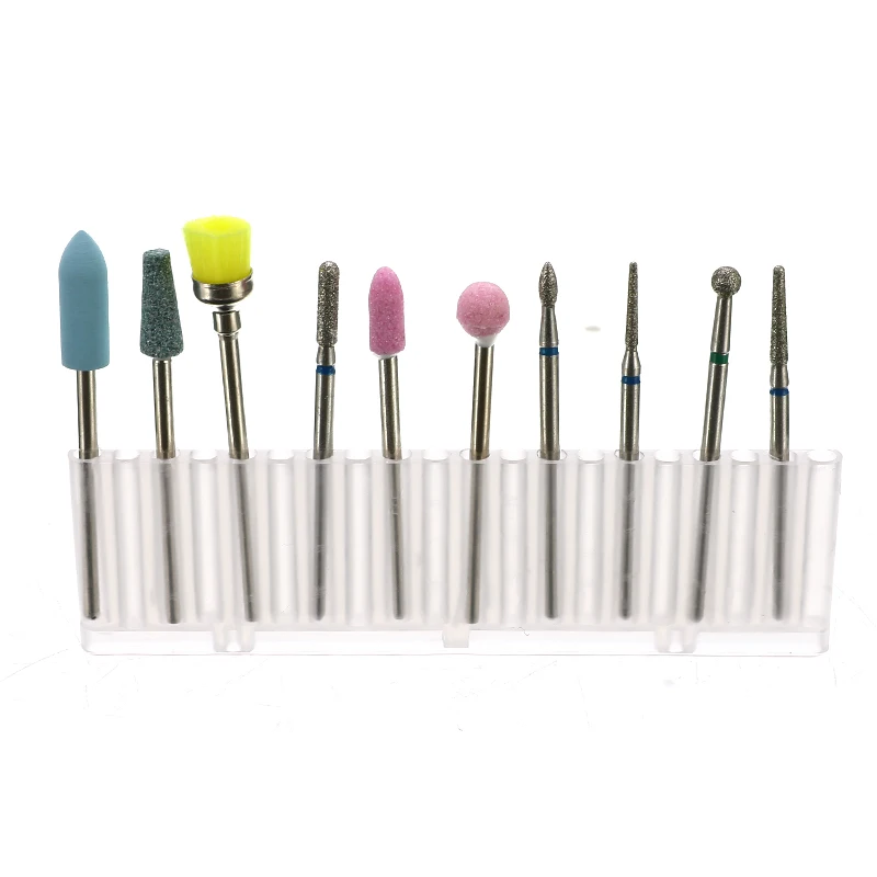 Электрический Маникюрный аппарат для маникюра 10 шт./Корд алмазные пули Гель-лак