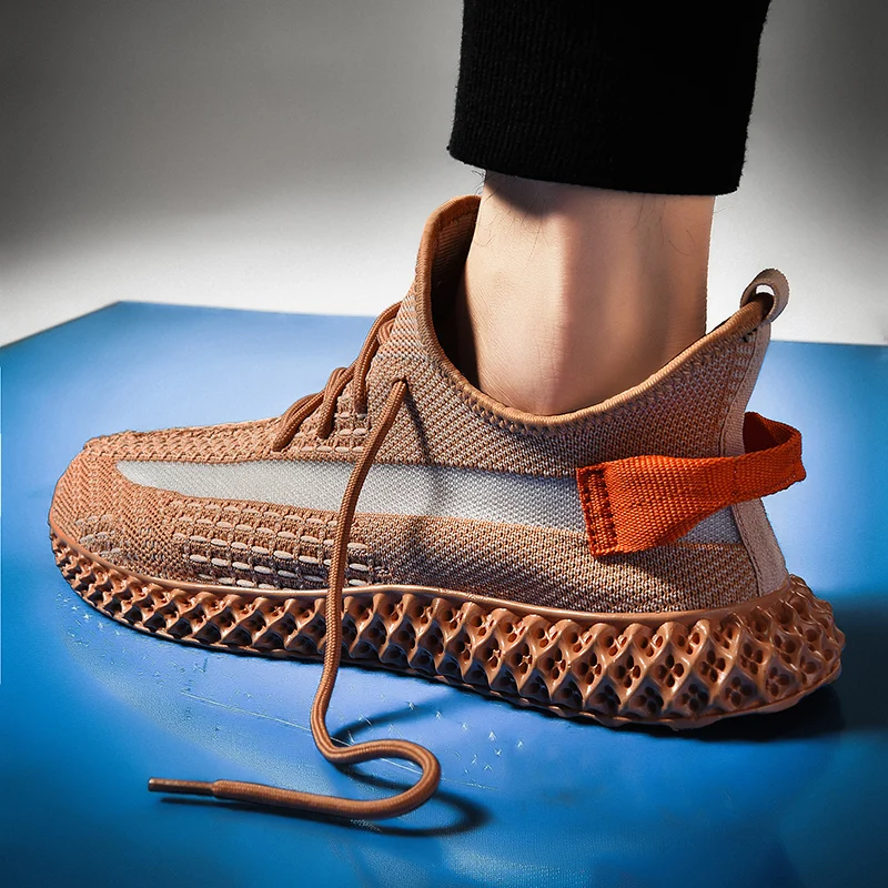 2019 New Trend Youth Men Leisure Running shoes Flying weaving Mesh Breathable Sneakers Boy Jogging Trekking Sports shoe Hot Sale | Обувь