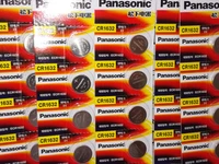 100pcslot new battery for panasonic cr1632 button cell coin batteries 1632 car remote control electric alarm 3v lithium battery