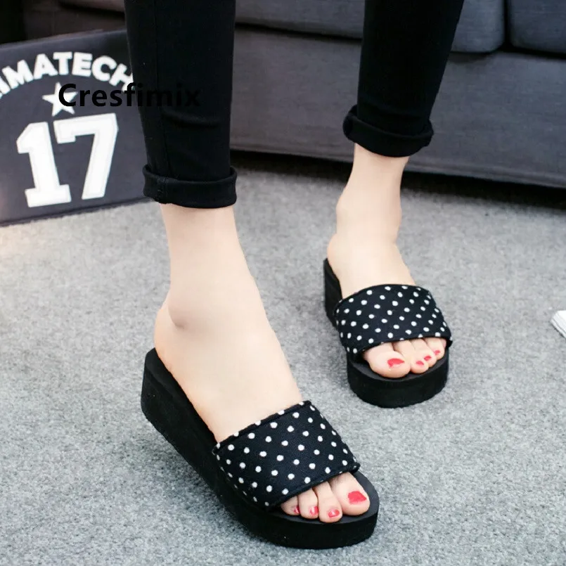 

Cresfimix women fashion soft comfortable spring slip on slippers lady cool casual street slippers zapatillas de mujer a5248d