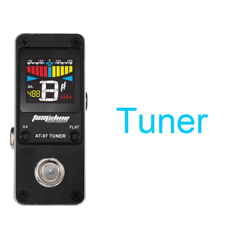 Tomsline Гитары эффект мини педали один эффекты тюнер хора Overdrive Booster Fuzz d.i эхо реверберации Wah равных сжатия педаль - Цвет: Tuner