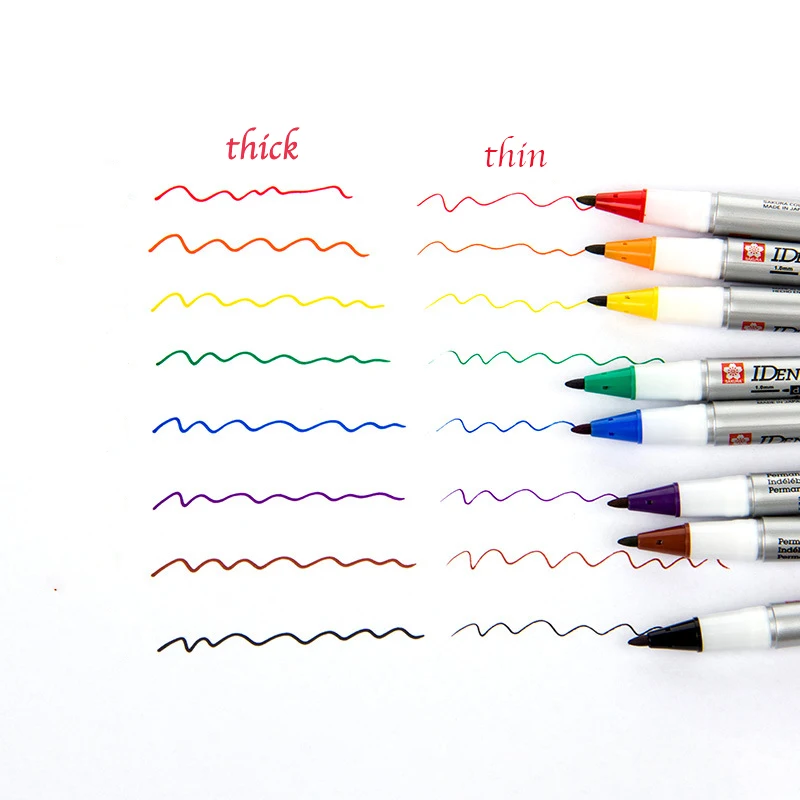 8 цветов японский маркер сакуры кисть двойная головка CD бумага белая доска