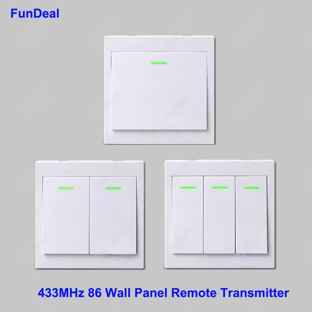 433 МГц 86 настенный пульт дистанционного управления передатчик 2 3 кнопки липкий RF