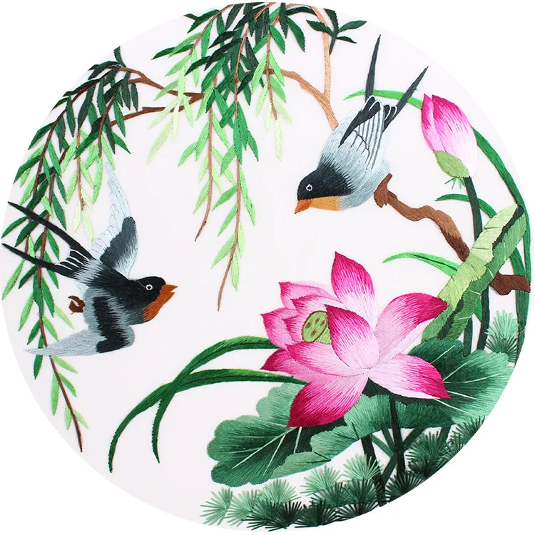 Набор для вышивки сделай сам из 100% шелка тутового шелкопряда Сучжоу наборы