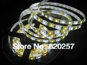 Бесплатная доставка 5 м Катушка RGBW RGB + холодный белый 4 канала 5050 SMD полоса 24 в 96 светодиодов/м