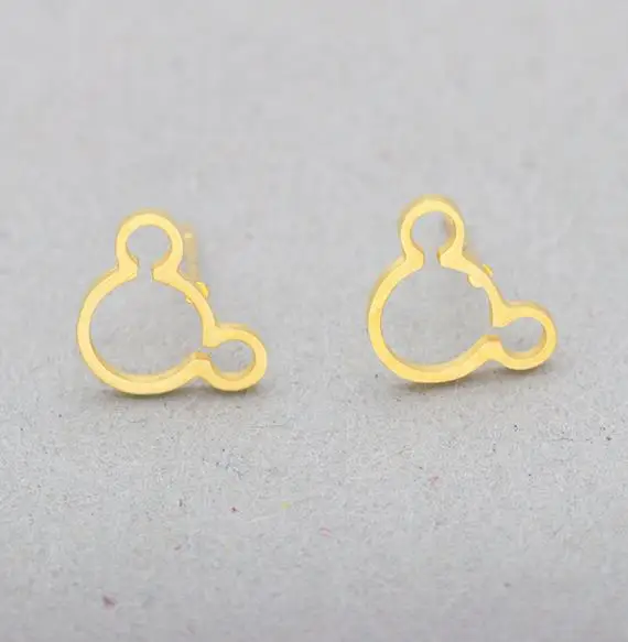 CHENGXUN милые животные серьги в виде мышей для женщин из нержавеющей стали