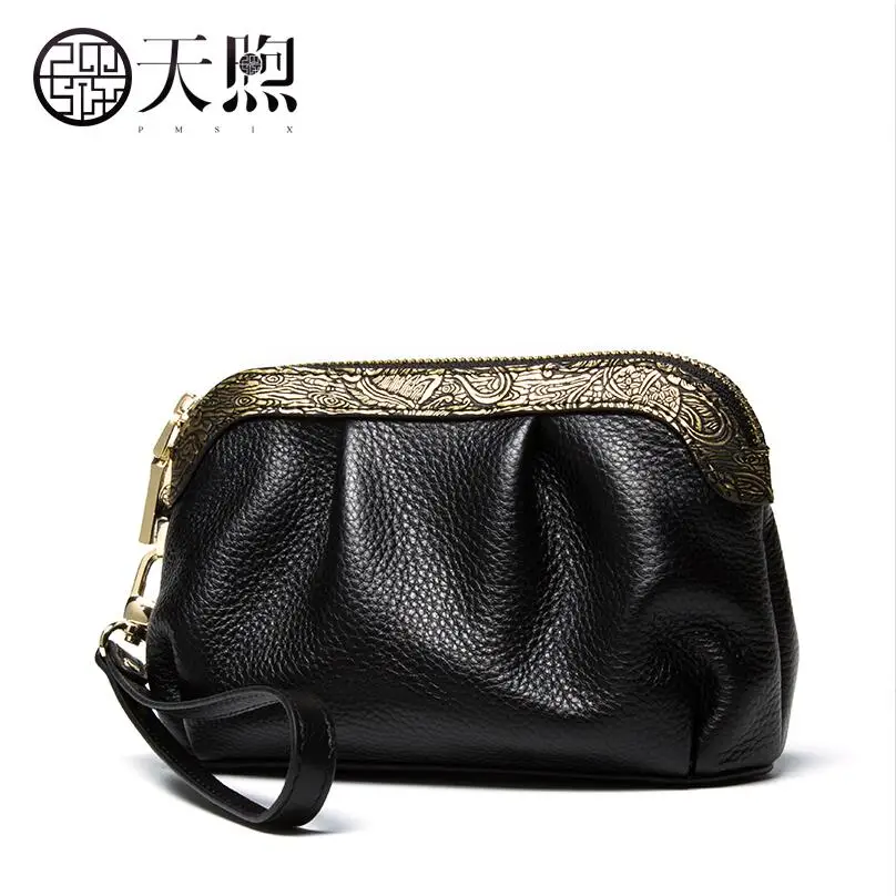 2019 Новый женский кожаный клатч первый слой коровьей моды мини сумка через плечо |