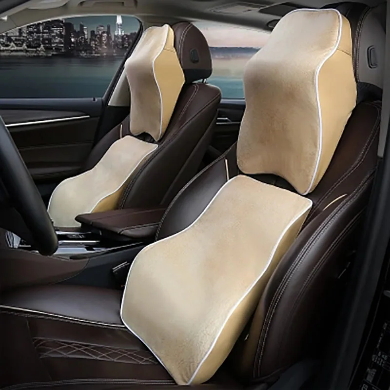3D дышащий подголовник для автомобиля подушка шеи кожа авто защита отдыха сиденье