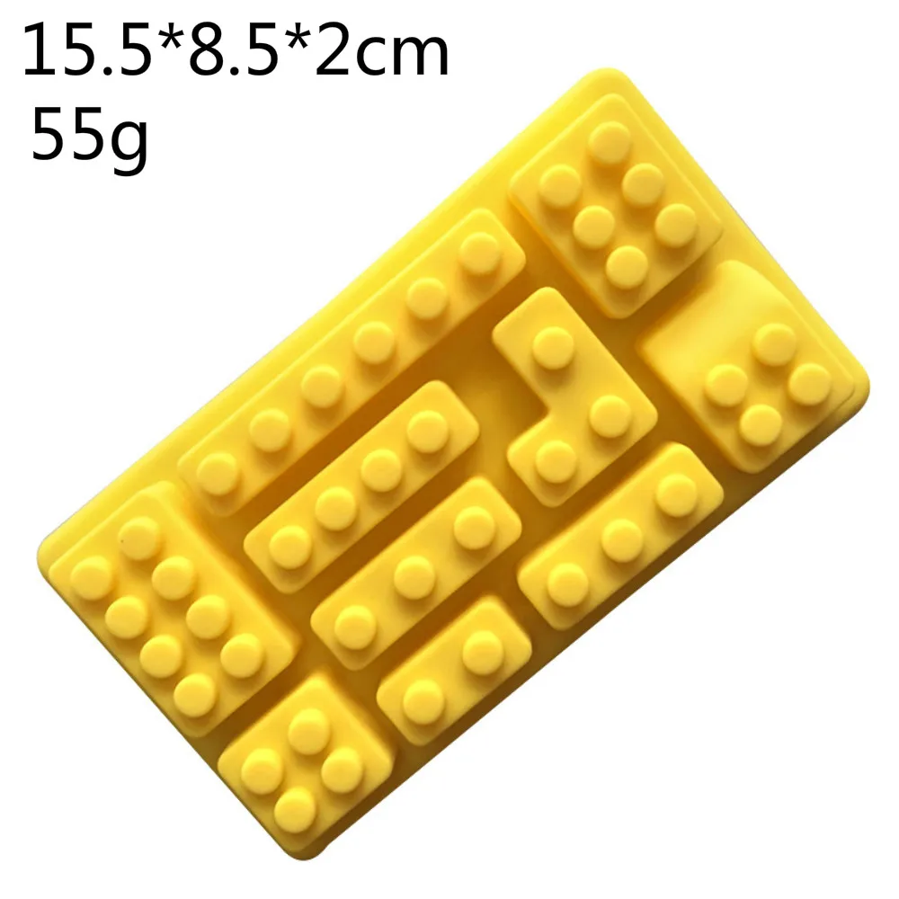 3 вида кубиков Lego прямоугольной формы DIY шоколадная силиконовая форма льда