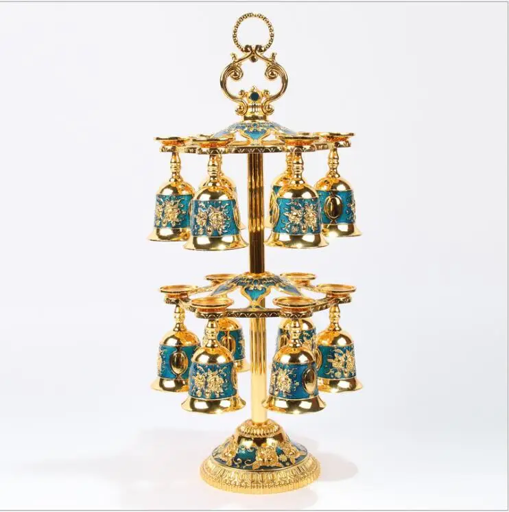 

12 cups /set European metal wine cups bar accessories bottle dispenser whiskey cups for moonshine JB002