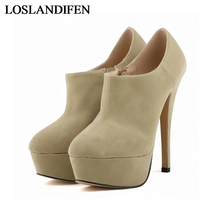 

Fashion Party Pumps Sexy Round Toe Thin High Heels Shoes Woman Platform Pumps 2020 New Women Shoes 11 Colors NLK-A0009