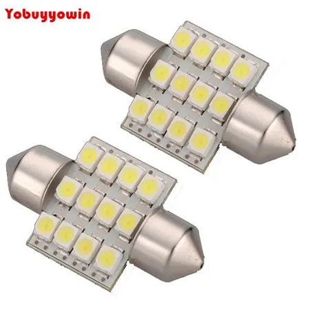 10x C5W 12 светодиодный SMD 31 мм Festoons пластина лампа Потолочный челнок ночной