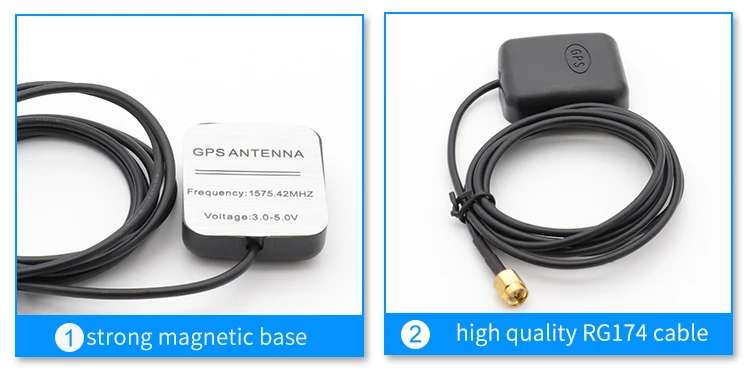 28dBi Waterproof GPS Receiver Antenna Magnetic Mount 3-5V Car 1575.42MHz GPS Antenna with SMA Male Connector 5M Long Cable