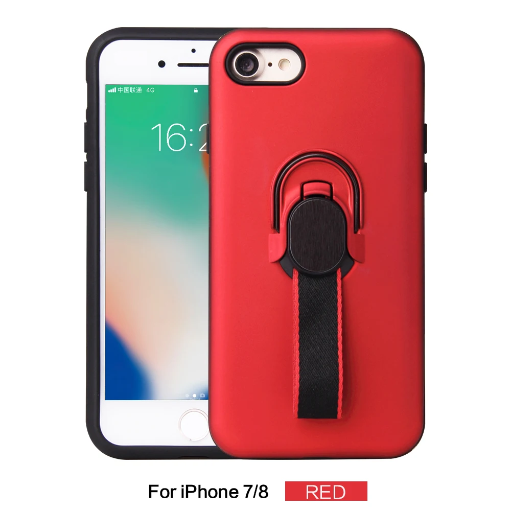Fashion Finger Ring Holder Case For iPhone 6 6S 7 8 Plus XS X 5 5S SE Max XR Shockproof Armor Phone Cover |