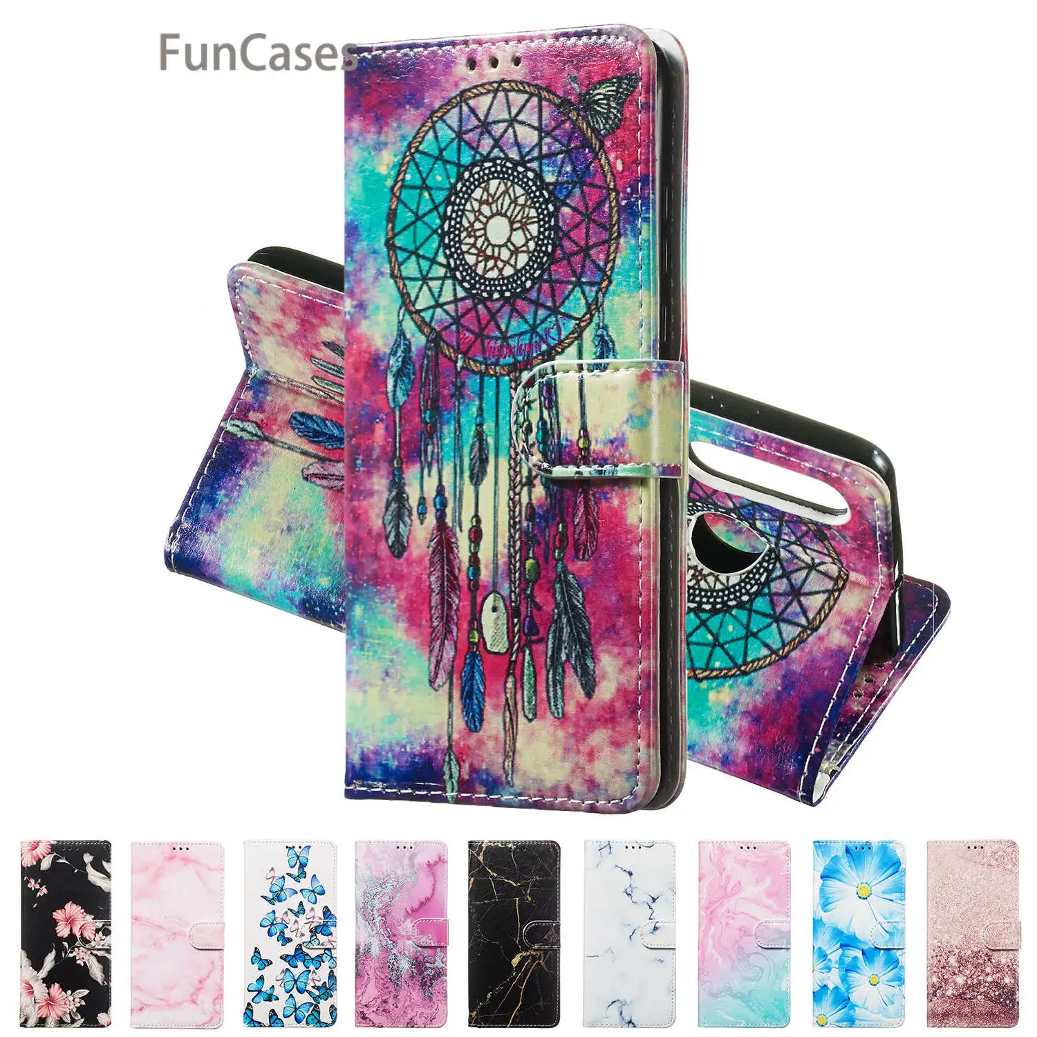 Золото PU Книга чехол для samsung M20 Galaxy A10 A20 A30 A40 A50 A60 A70 A750 A9 2018 S9 плюс M10 M30 S10 5G Lite