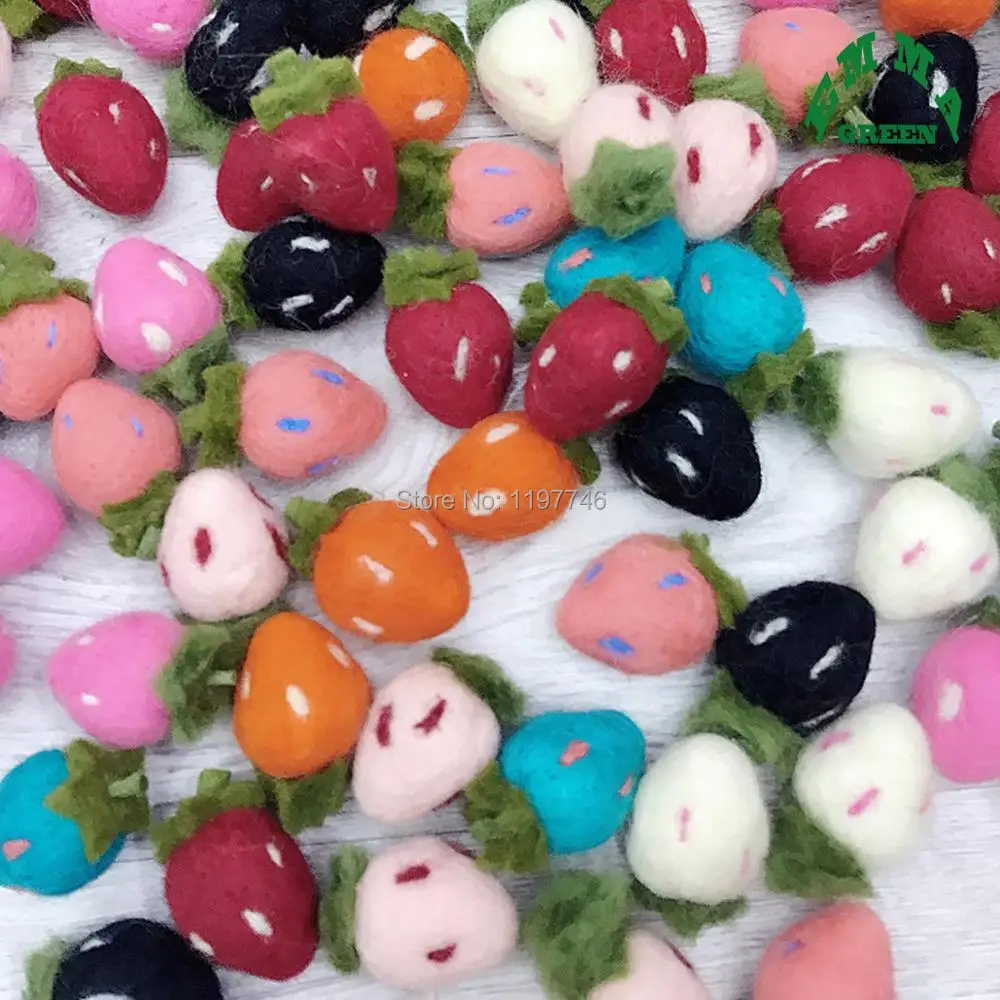 10 шт. Новогодняя брошь 28 х48 мм|strawberry brooch|strawberry decorationstrawberry balls |