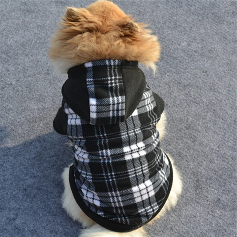 Свитер для собаки черно белая толстовка с капюшоном Осень зима|dog hoodie|dog clothes