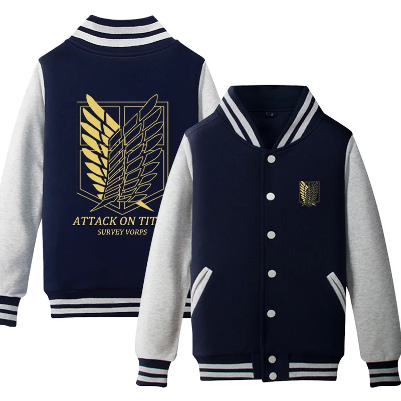 Cosroad Атака Титанов бейсбольная куртка Скаут Легион Толстовка Косплей Костюмы