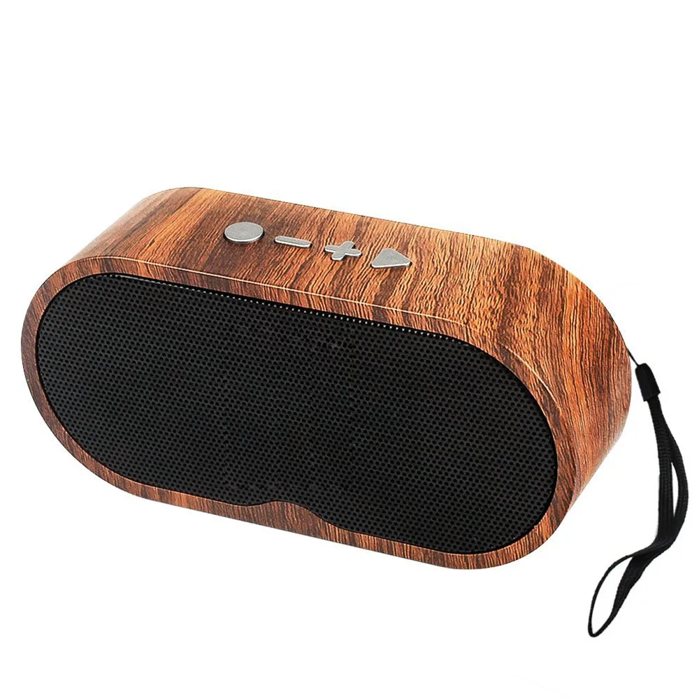 Портативный Винтаж открытый Беспроводной Bluetooth Динамик деревянный HD стерео бас
