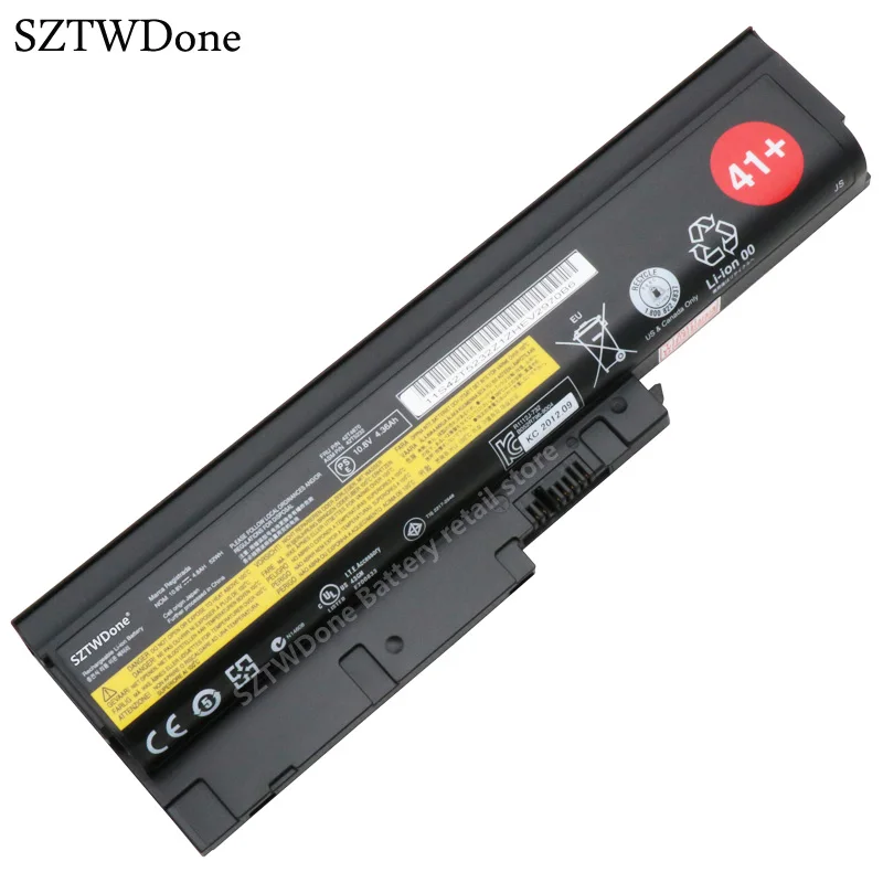 Аккумулятор SZTWDone для ноутбука LENOVO ThinkPad R60 R60e T60 T60p T61 T61p R500 T500 W500 SL400 SL500 SL300 42t4670 42T5232