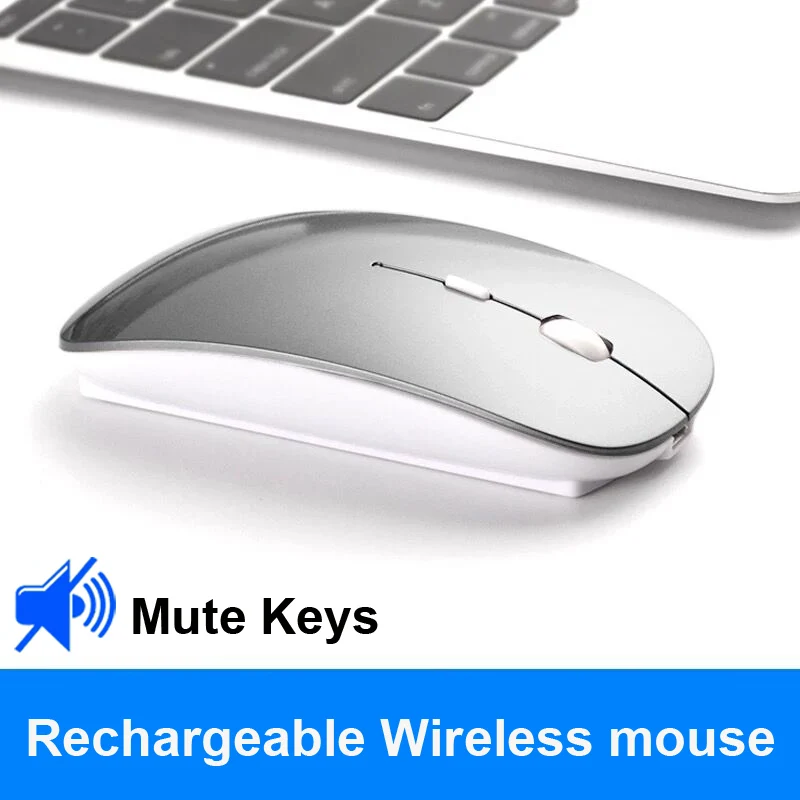 Do Dower перезаряжаемая беспроводная мышь Slient Button USB Mini оптическая Ультратонкая с