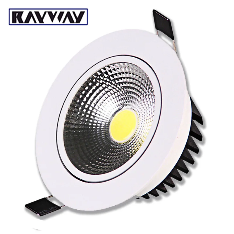 

Led downlight Recessed Dimmable COB Ceiling Spot lamp 5W 7W 10W 15W 20W 25W 110V 220V White/Warm kitchen indoor led down light