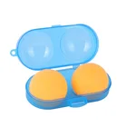Пластиковая коробка для настольного тенниса, коробка для хранения 2 мячей, можно нагружать аксессуары для настольного тенниса