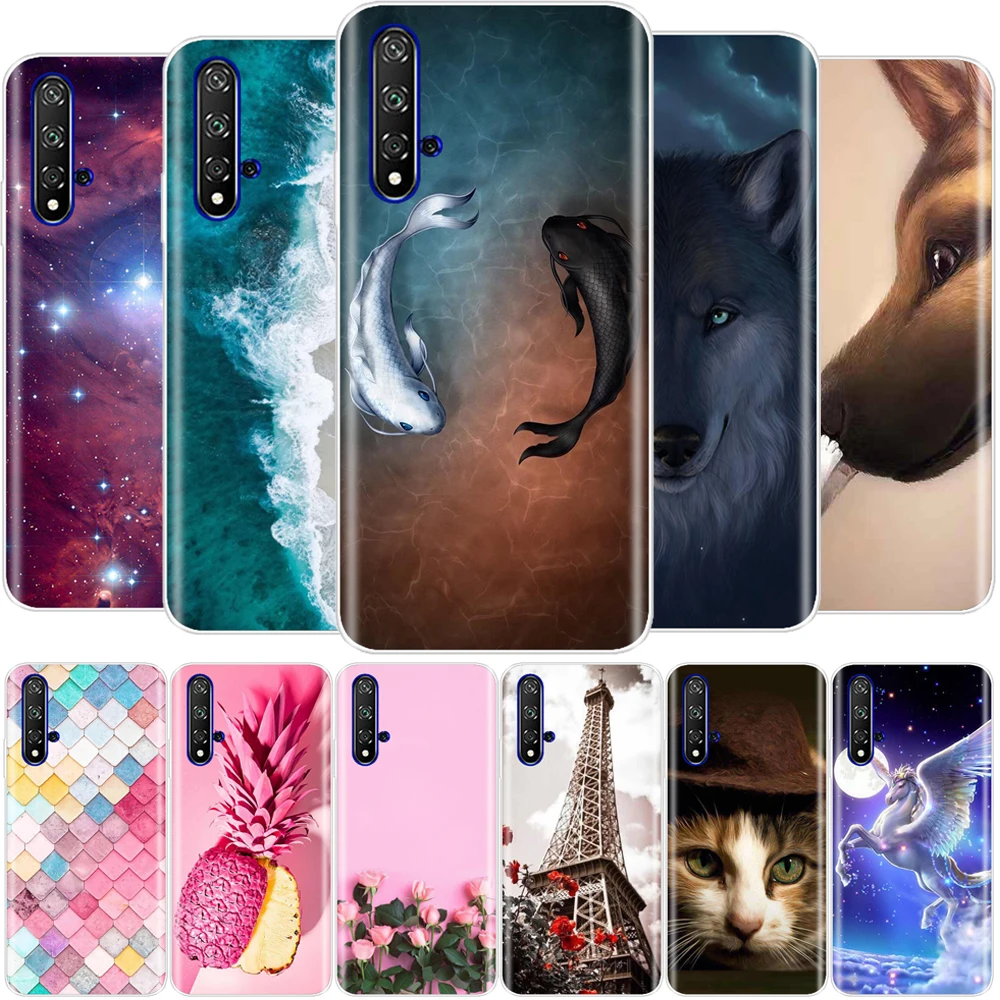Чехол для honor 20 чехол huawei Pro силиконовый ТПУ мягкий телефона задняя крышка lite |