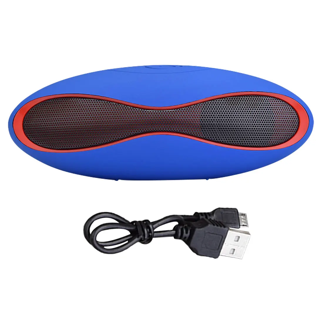 3D стерео музыка объемный USB супер бас Мини Bluetooth динамик Портативная звуковая система беспроводной динамик звук - Цвет: Синий