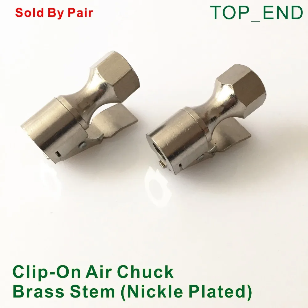 2 шт. x пневматический патрон открытая (проточная) конструкция никелированная